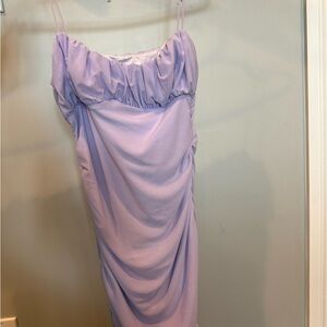 Lavender Ruched Dress